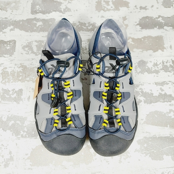 New ZeroXposur Wallowa River Grey Bungee Lace Up Sandals K552 - Picture 4 of 11